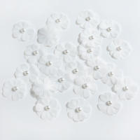 10/30/50Pcs Flores Artificiales Rosa Para DIY Vestido De Novia Decoración De Casa Boda Cumpleaños Regalo De Pasteles Accesorios - details 2