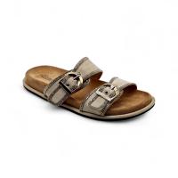 Emilie shoes, Sandalias Planas con Doble Hebilla y Detalle Brillante, Chanclas Cómodas con Tiras Ajustables y Plantilla Acolchada, Sandalias de Verano con Doble Cierre y Detalles en Glitter a España Elegante Hebilla - details 9