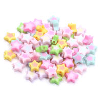 50Pcs Bolas De Estrella Coloridas De 10mm Para Creación De Joyas Pulseras Collares Aretes Accesorios DIY De Acrílico - details 3