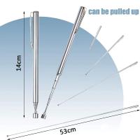 Mini Herramienta Magnética Telescópica Portátil Con Luz Para Recoger Bolas De Tornillo Varita Extendible De Metal Herramienta De Reparación De Coche - details 11
