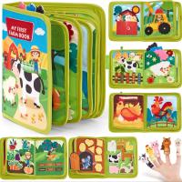 Libro Ocupado Montessori Para Bebés Educación Temprana Juguete De Actividad De Historia De Animales En La Granja Juego De Cuentos Para Motricidad Fina Y Quietud Para Niños Pequeños - details 0