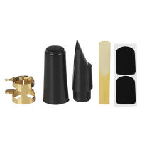 Mandíbula De Saxofón Alto Tenor Soprano Plástico Con Tapa Y Hebilla De Metal Requinto Dental De Madera Instrumento Accesorios - details 7