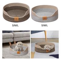 Cama De Gato Tejida Almohadilla De Descanso Para Mascotas Accesorios De Gato Transpirable Duradero Portátil Resistente Al Rasguño Nido De Descanso - details 3