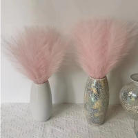 10PCS Pampas Artificial Para Decoración De Casamiento Y Hogar Accesorios De Flores Para Vaso Y Decoración De Habitación Estilo De Planta Silken - details 1