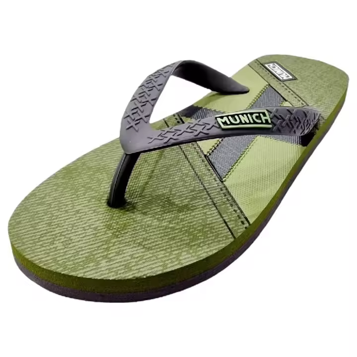 Chanclas Munich Flip Flop Kakhi para Hombre en color Verde - 1