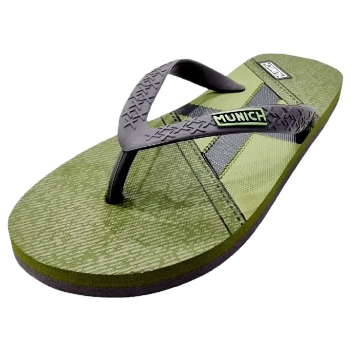 Chanclas Munich Flip Flop Kakhi para Hombre en color Verde - 1