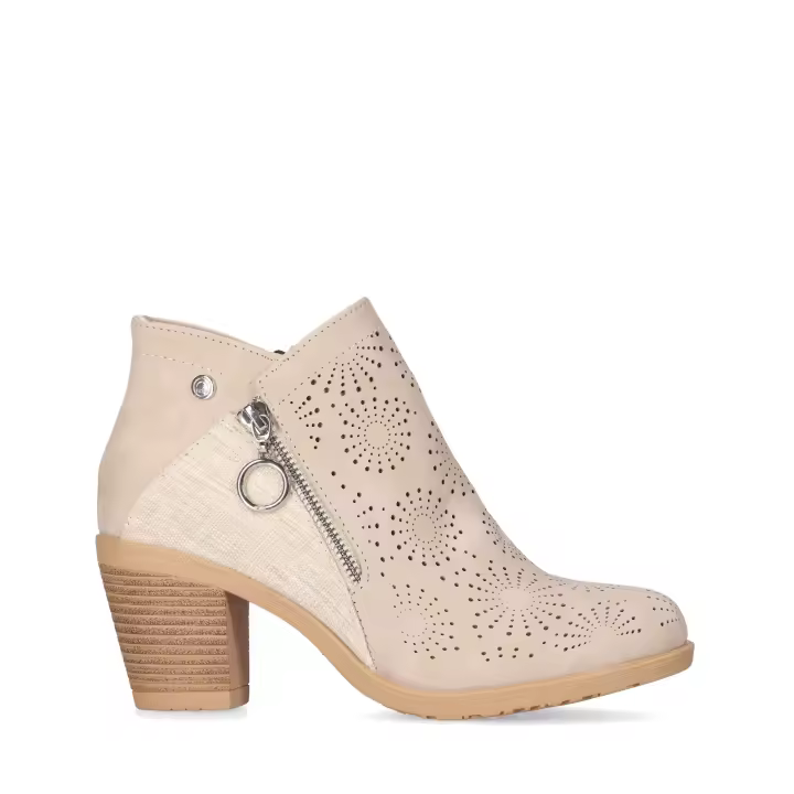 CHIKA10 Botines Piel Vegana de Mujer Chika10 Tacon medio - 1