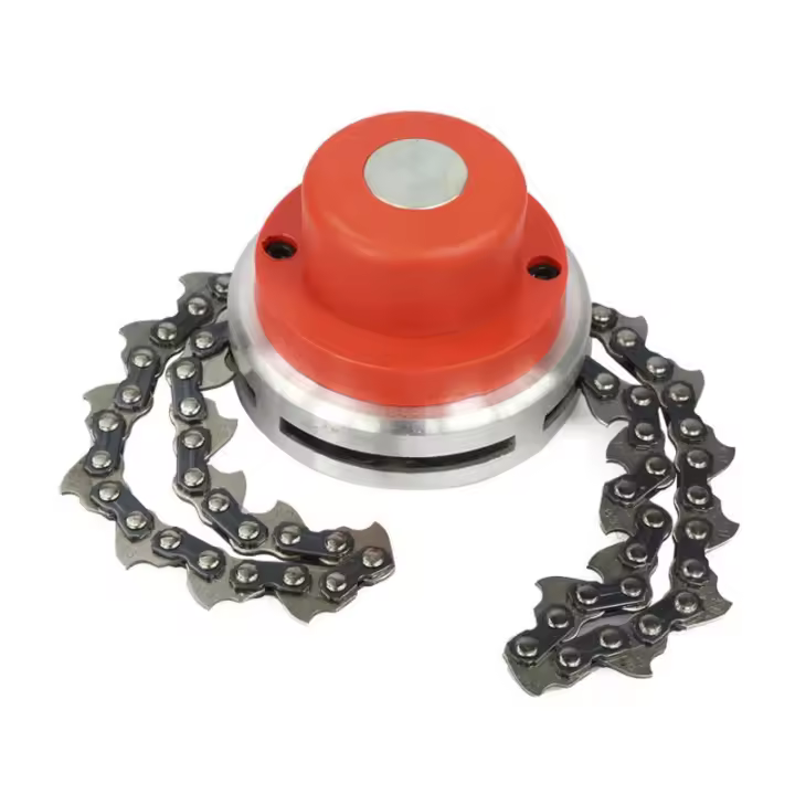 Cortacesped de gasolina Cadena DE TRABAJO Cabeza Set Cepillo de tuerca de Corte Cabeza de Jardín Cortacesped Cadena Cabeza A (Rojo) Pd8cc - 1