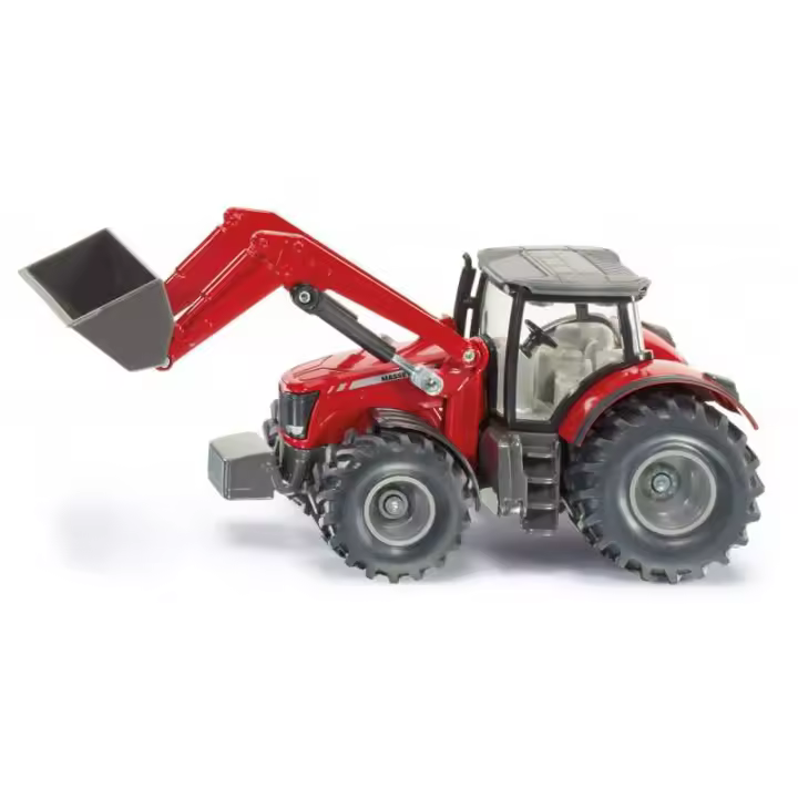 Siku Tractor Massey Ferguson con Pala - Escala 1:50 - Correpasillos - 1