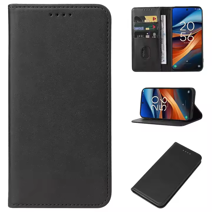 Estuche de cuero magnético para TCL 50 SE - 1