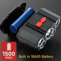 Lámpara De Cabeza KDULIT 5LED Con Luz Fuerte Recargable USB Y Batería Integrada 18650 Para Pesca Y Luz De Camping - details 3