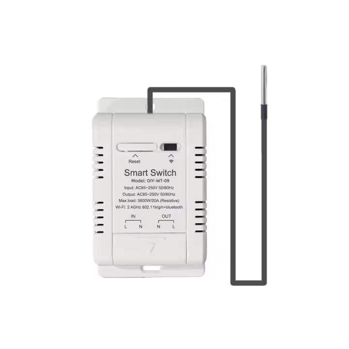 Sensor De Temperatura Y Humedad WiFi Ewelink Para Seguridad Y Automatización Doméstica Compatible Con Alexa Y Google Monitoreo Interior Blanco - 1
