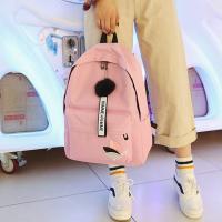 Mochila Grande Con Estampado De Hojas Portátil Para Mujer Bolsa De Hombro Con Cremallera Estilo Simple Estudiante Escuela - details 6