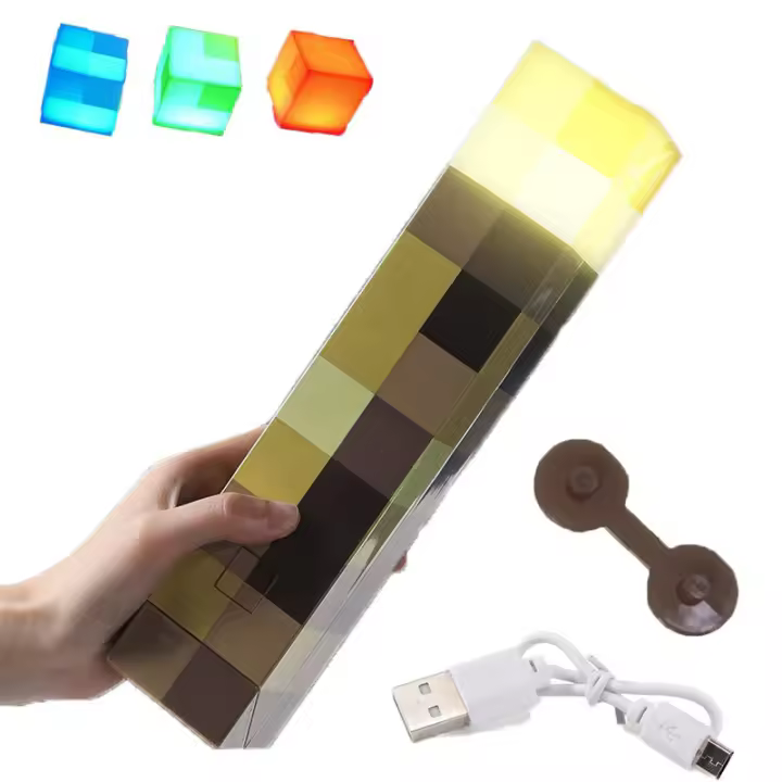 Luz Nocturna LED Recargable Brownstone Torches Con Hebilla Decorativa Para Dormitorio Y Sala Regalo Para Niños Luz De Noche USB - 1