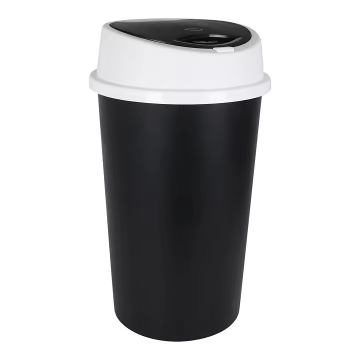 Tontarelli - Cubo Basura Bingo, 45L, Diseño Elegante, Fácil de Limpiar, Resistente a Golpes, Tapa Odorless - 1
