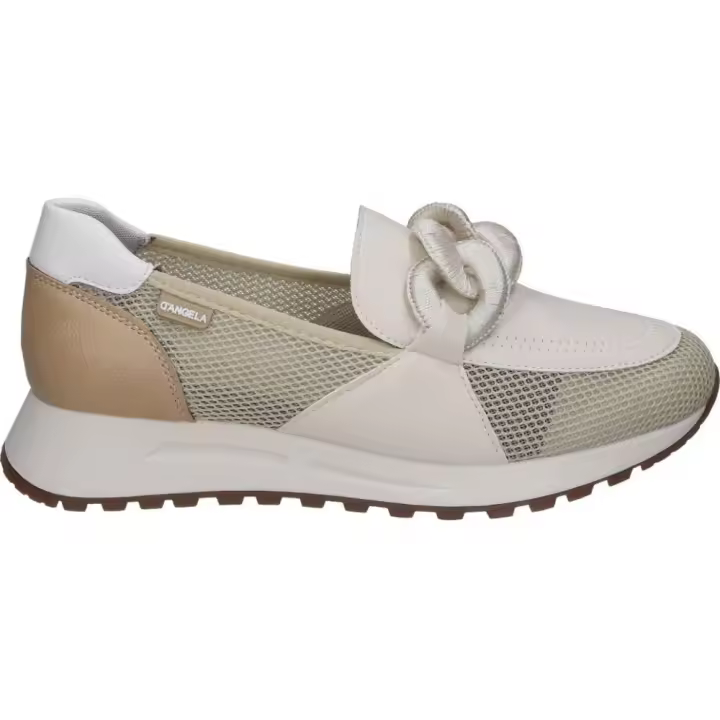 D'ANGELA | Zapato Mocasín D'Angela para Mujer – Zapato en Color Beige con Detalles – Detalle de Hebilla – Mocasines sin Cierre – Slip on – Elegantes – Cómodos – Alta Calidad – Modelo DLH28002 - 1