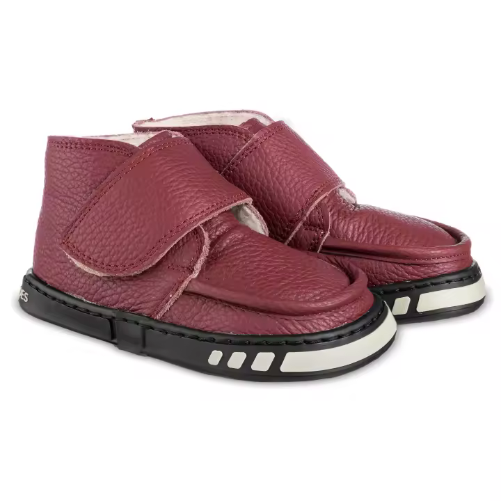 Botines barefoot Invierno Magical Shoes ZiuZiu Burdeos Tallas 21-29 - 1