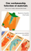 Puzzle De Madera Para Niños Con Formas De Animales Y Palabras En Inglés Juguete Educativo Para La Conocimiento Temprano - details 14