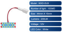 Lámpara LED Para Maletero De Coche 1Pcs Para Toyota RAV4 Prius Sienna Alphard Camry Harrier Lexus CT200h RX350 NX300h Luz De Equipaje Con 200lm Interfaz No Aplicable - details 2