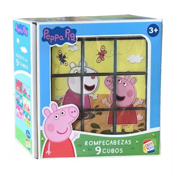 Cefa Rompecabezas Peppa Pig 9 Cubos - 1