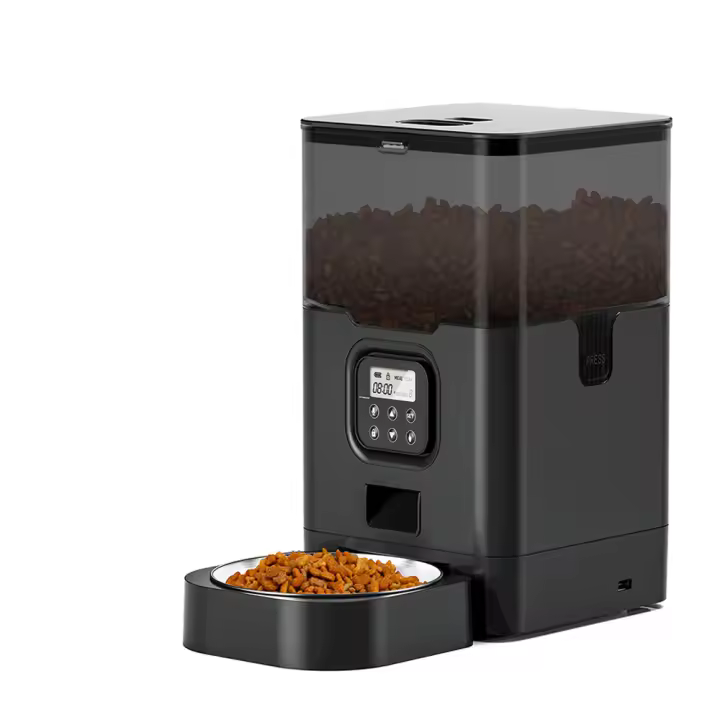 Alimentador Automático Para Mascotas 4L Gran Capacidad Inteligente Tuya APP Dispensador De Alimentos Lento Con WIFI Voz Programación Para Gatos Y Perros - 1
