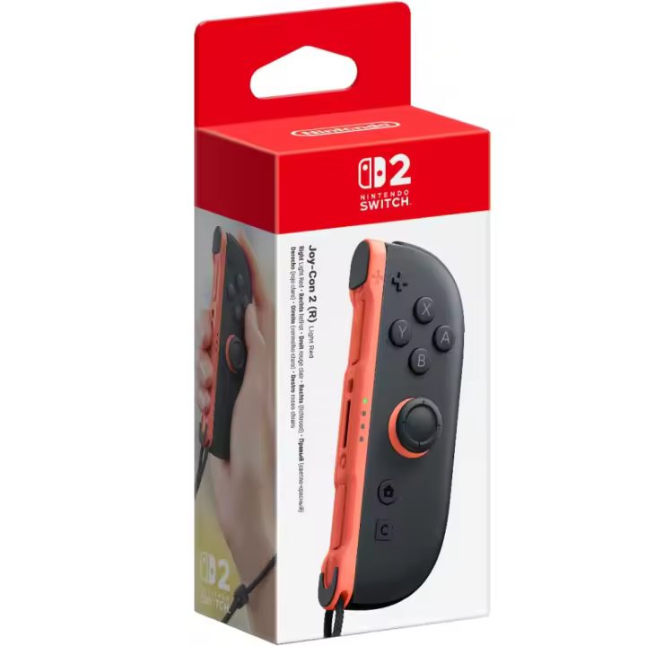 PREVENTA JOY-CON 2 - (DERECHO) ROJO CLARO PARA NINTENDO SWITCH 2 VERSIÓN ESPAÑOLA GARANTÍA EUROPEA EU WARRANTY - 1