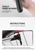 Inflador De Bicicleta Portátil Para Montaña Y Carretera Mini Inflador Para Baloncesto Y Fútbol Equipamiento Inflable Accesorios - details 9