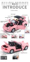 Modelo De Coche De Escala 1/24 Mazda MX-5 En Aleación Con Efectos Sonoros Auténticos Pieza Perfecta Para Expositores Y Coleccionistas De Coches - details 2
