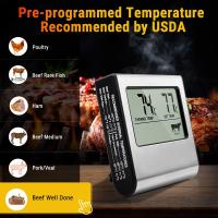 Termómetro Digital Para Barbacoa Y Cocina Con Timer Probar Para Carne Herramienta De Medición Metal Para Cocinar - details 1