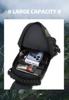 Bolsa De Pecho Táctica Para Camping Y Senderismo De Nylon Impermeable Para Hombres Bolsa Multifuncional De Deporte Al Aire Libre Con Sistema MOLLE - details 7
