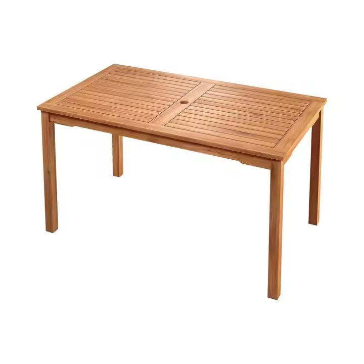 Gerimport Mesa Jardín Madera Acacia Maciza 140 X 80 Cm - 1