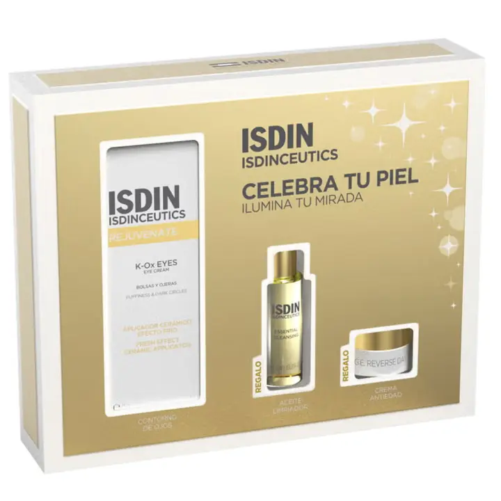 Isdinceutics K-Ox Eyes 15 ml + Regalo Essential Cleasing 27 ml y Age Reverse Day 7,21g Pack - 1