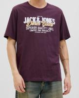 Camiseta Hombre Jack & Jones de Algodón Suave, Cuello Redondo , Manga corta, Logo estampado, Ajuste Estándar, Moda Casual Informal, REF 12279535 - details 1