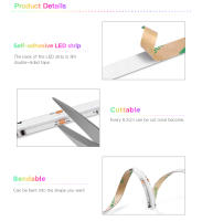 Tira De Luces LED RGBIC Tuya 12V 576LEDs/M Addressable Color Ambiente Juego Habitación Con IC COB WS2811 Tape Colorida - details 3
