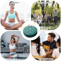 Steel Tongue Drum De 3 Pulgadas Con 6 Notas Instrumento De Percusión Para Meditación Y Yoga Mini Handpan Drum Con Mallets Incluidos - details 4