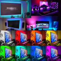Tiras LED RGB Bluetooth Control Para TV Y Decoración De Habitaciones Y Fiestas 5V Tapa De TV Lámpara Inteligente Para Decoración De Bodas - details 4