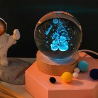 Lámpara De Noche Galaxia Planetaria 3D Cristal Ball Iluminación Decorativa Para El Hogar Regalos Maravillosos Forma Redonda Incluye Bombilla - details 15