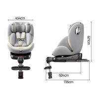 Silla de Coche para Bebé - Arnés de Seguridad 5 Puntos - Regulable en Altura - Niños 0-36KG - Asiento de seguridad para niños con rotación de 360 ​​grados y patas de apoyo - details 7