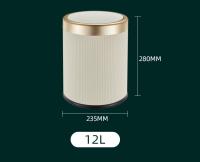 Bandeja Doble De Plástico Para Interiores Y Exteriores Con Tapa Para Sala De Estar Cocina Dormitorio Contenedor De Basura Doméstico De Alta Calidad - details 1