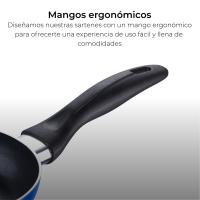 San Ignacio Juego de Sartenes Aluminio Prensado 3 Piezas Negras Soul Marble - details 14