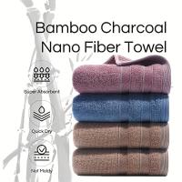 Toalla De Mano De Bambú Y Algodón Suave Y Absorbente Natural Y Sostenible Hipóalergénica De Lujo Para Baño Técnica Tejida Originales En China - details 1