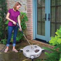 Carro Limpiador para Karcher 42cm (16.5") | Chasis Acero Inoxidable | 4 Ruedas | Adaptador Rápido 1/4" + Extensión | Compatible Todas Hidrolimpiadoras​ - details 0