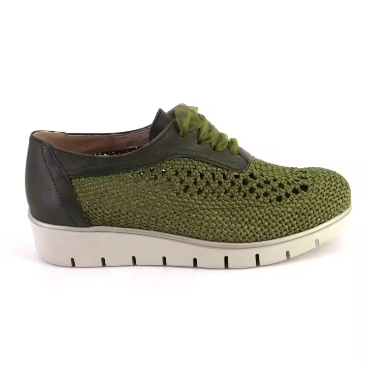 NIVAL I908603 Zapatos con cordones de mujer verde 525 - 1