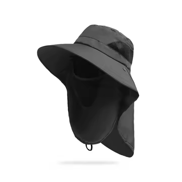 Sombrero De Verano Con Protección UV Para Pesca Y Caza Al Aire Libre Sombrero De Pescador Con Corbata Ideal Para Senderismo Y Acampar - 1