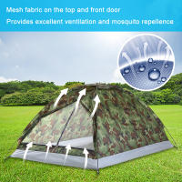 TOMSHOO Carpa Para Acampar Para 2 Personas Capa Sencilla Portátil De Verano Camuflaje Para Exteriores Viajes Material Oxford 600D Con Reflectante Mylar - details 3