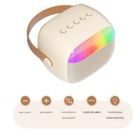 Altavocesportátiles Karaoke Micrófonos Inalambricos Juguetes Niña, Karaoke Infantil Microfono Altavoz Bluetooth para Adultos con LED, Adecuado para Regalos, Fiestas, Cumpleaños - details 2