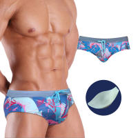UXH Ropa De Baño Para Hombres Briefs De Natación Con Push-up Cintura Baja Estilo De Verano Traje De Baño Corto Sexy Para Surf - details 8