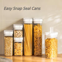 Caja De Almacenamiento De Alimentos Plástica Sellada Para Cereales Dulces Y Frutas Con Tapa Organizador De Cocina Para Refrigérateo - details 1
