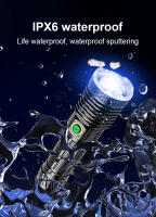 Linterna Recargable De Doble Fuente De Luz Nueva 500W LED Amarilla Potente Torcha 110000LM Alta Potencia Con Luz LED Y Recargable - details 25