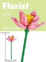 Juguetes De Ensamblaje Para Niños Bloques De Construcción De Flores Falsas Arreglo Floral Decoraciones Y Regalos De Festividades Para Niños Edad Recomendada 6-12 Años Material ABS Plástico Unisex - details 1